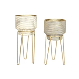 Kaspó szett lábbal 36x36x80 cm S/2