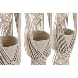 Kaspó szett makramé 46x2x93 cm