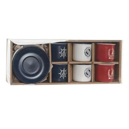 Kávés készlet 11x11x2 cm 90 ml S/6 