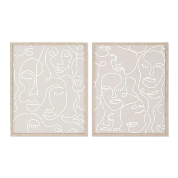 Kép absztrakt arc 40x1,8x50 cm 2 féle