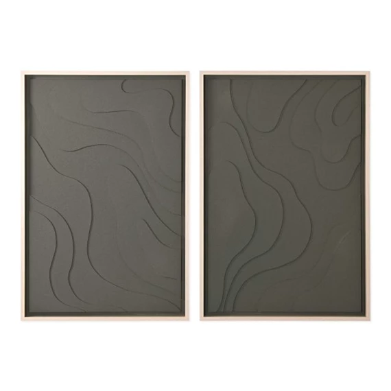 Kép absztrakt, keretes, 3D 83x4,5x123 cm 2 féle