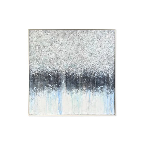 Kép absztrakt, kézzel festett 130x5x130 cm