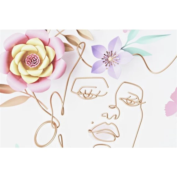 Kép absztrakt arc 40x1,8x40 cm 4 féle