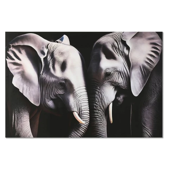 Kép edzett üveg, elefántok 150x0,4x100 cm