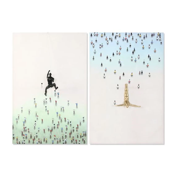 Kép emberek 3D-s 80x3,5x120 cm 2 féle