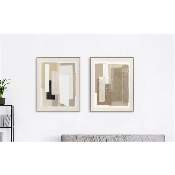 Kép keretes, absztrakt 82x3,8x102 cm 2 féle