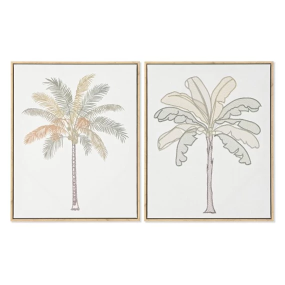 Kép keretes, pálmafa 3D-s 40x3,2x50 cm 2 féle