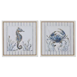 Kép keretes, tengeri 40x3x40 cm 2 féle