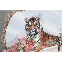 Kép keretes, tigris, leopárd 3D-s 35x3,2x35 cm 2 féle