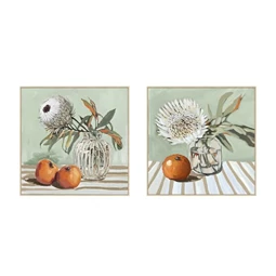 Kép keretes, virág, kézzel festett 83x4x83 cm 2 féle