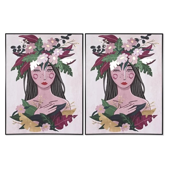 Kép lány virággal 103x4,5x143 cm 2 féle