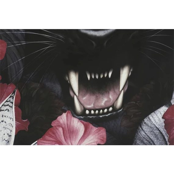 Kép leopárd, puma, keretes 53x4,3x73 cm 2 féle