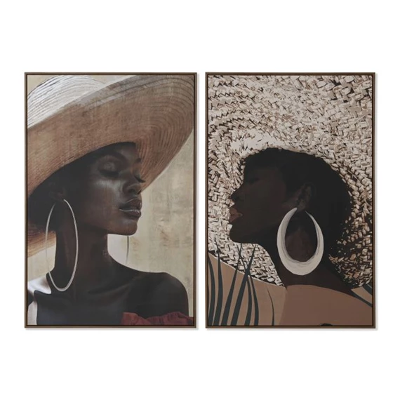 Kép nő keretes 80x4,5x120 cm 2 féle