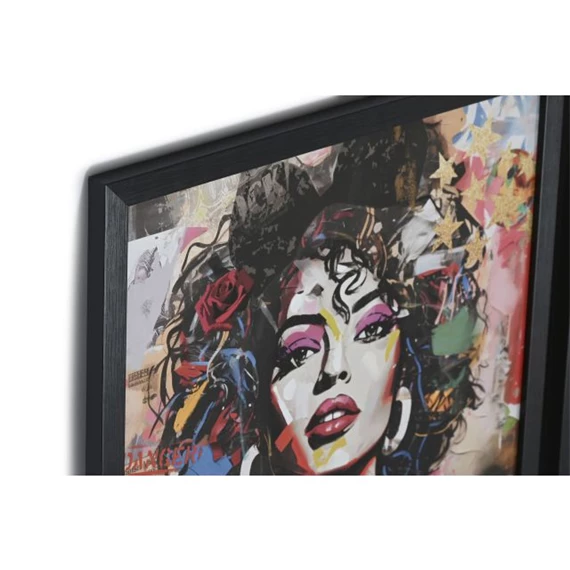 Kép nő, keretes 30x2x30 cm S/4