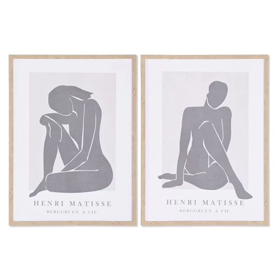 Kép nő, keretes 45x2,5x60 cm 2 féle