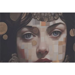 Kép nő 120x3x120 cm 2 féle