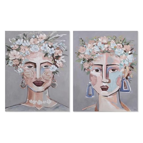 Kép nő virágos 80x3,7x100 cm 2 féle