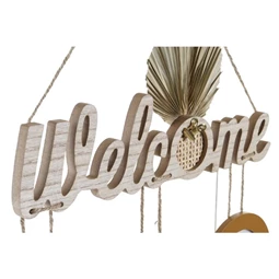 Képkeret többfotós "Welcome" felirattal 37x1,2x50 cm