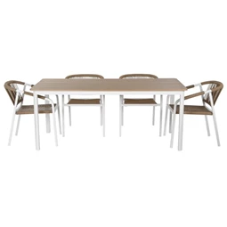 Kerti étkező garnitúra 180x90x75 cm S/7