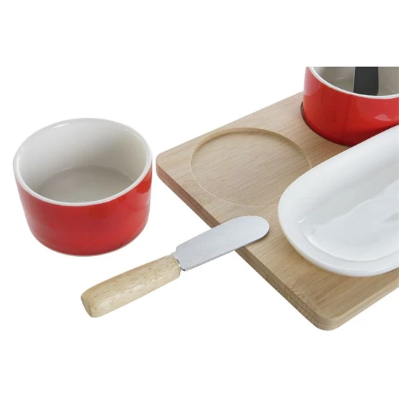 Kínáló szett mikulással 24,5x14,5x1 cm S/6