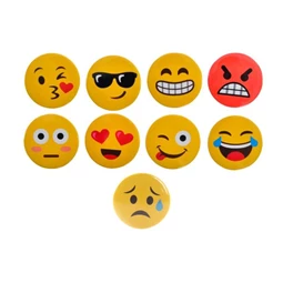 Kitűző Smile 3,7x0,5 cm 9 féle