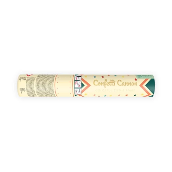 Konfetti ágyú cirkusz, mix, 20 cm