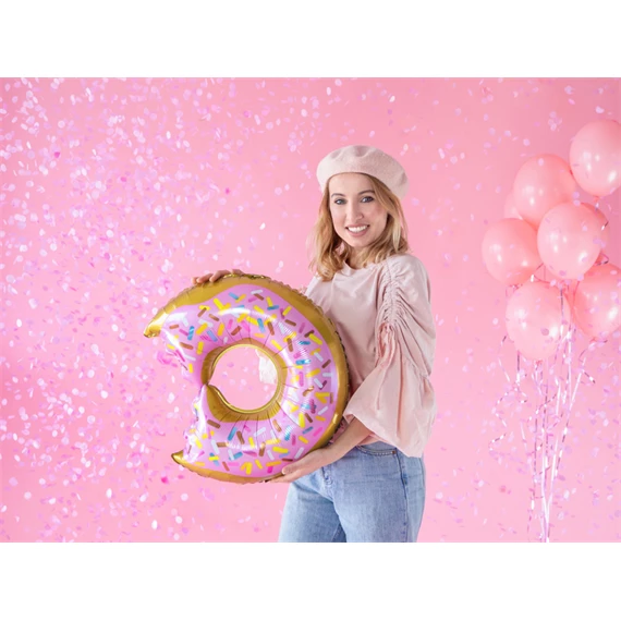 Konfetti ágyú nem felfedéshez rózsaszín 60 cm