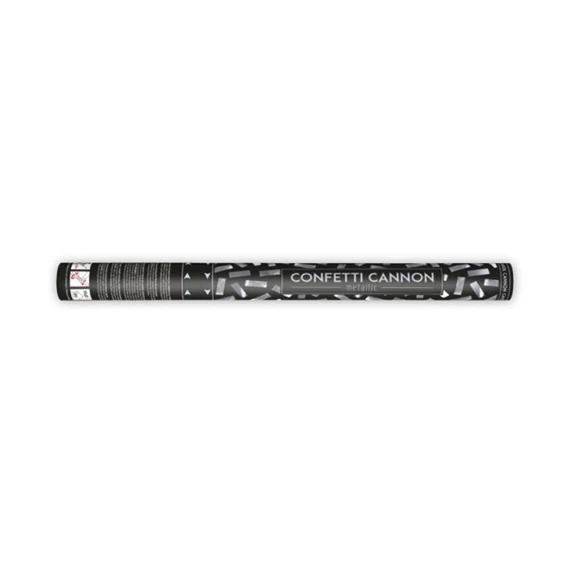 Konfetti ágyú papír 60cm ezüst