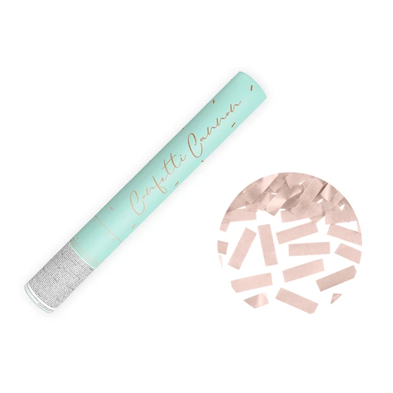 Konfetti ágyú rózsaarany 40 cm