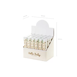 Konfettiágyú rózsaszín pillangókkal 20 cm