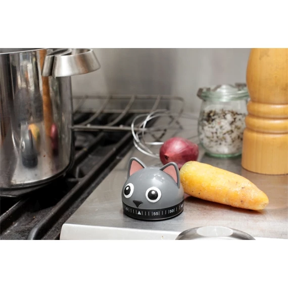 Konyhai óra, macska 6,07x4,99x6,17 cm