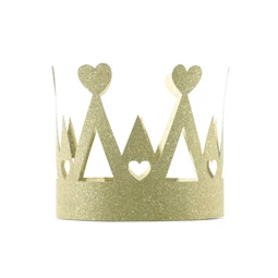 Korona sweet love arany 10x11 cm