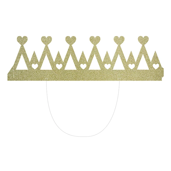 Korona sweet love arany 10x11 cm