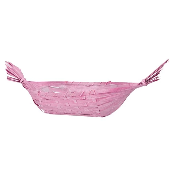 Kosár bélelt, csónak alakú 63x10 cm