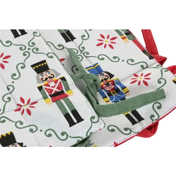 Kosár diótörő mintával 30x30x8 cm 2 féle