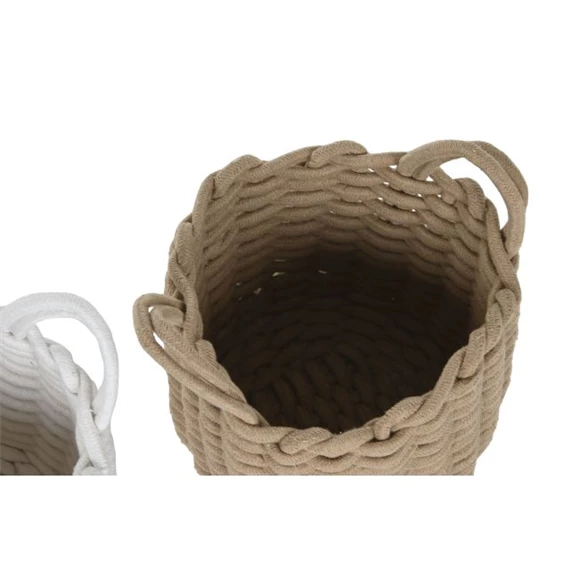 Kosár füllel kerek 25x25x20 cm 2 féle