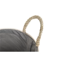 Kosár szett fonott pompon 41x37x36 cm S/3