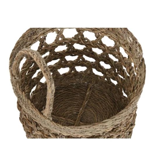 Kosár szett füllel, kerek 30x30x40 cm S/3