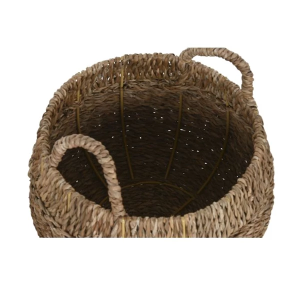 Kosár szett füllel, kerek 45x45x28 cm S/3