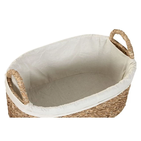Kosár szett füllel, ovális 56x36x25 cm S/3