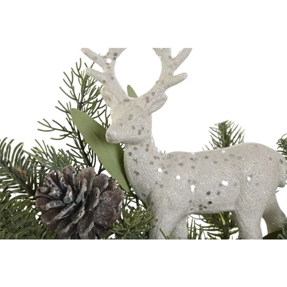 Koszorú fenyő, szarvassal, akasztós 46x22x48 cm