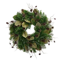 Koszorú fenyővel, tobozzal, babérral 45 cm