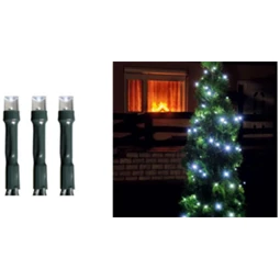 LED-es fényfüzér, kültéri, 8 program, 200 LED, 14 m