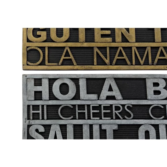 Lábtörlő "HOLA" felirattal 75x45x0,5 cm 2 féle