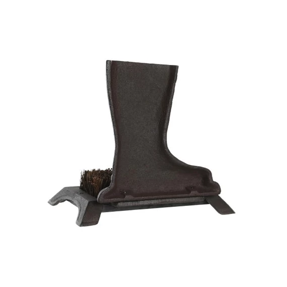 Lábtörlő csizmával, öntöttvasból 25x16x21 cm