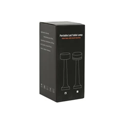 Lámpa asztali, LED-es 9x9x21 cm 3 féle