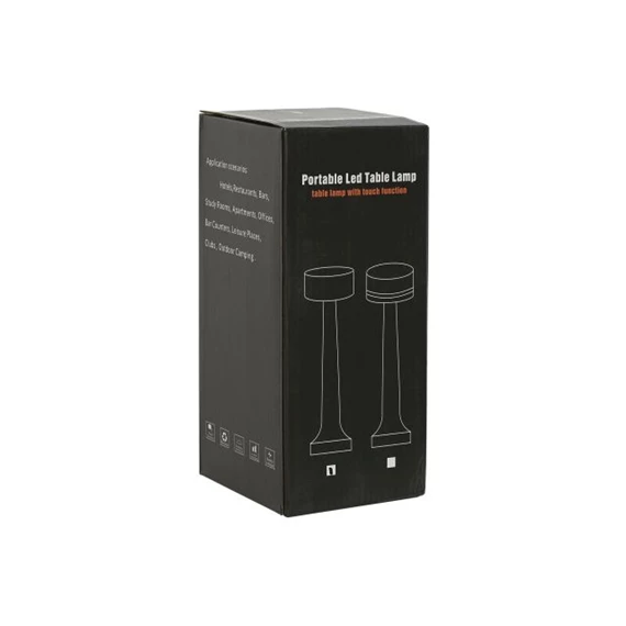 Lámpa asztali, LED-es 9x9x21 cm 3 féle