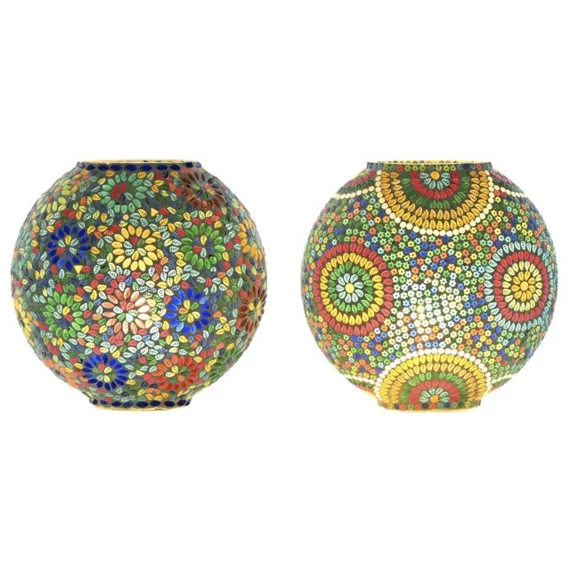 Lámpa asztali mintás 33x20x32 cm 2 féle