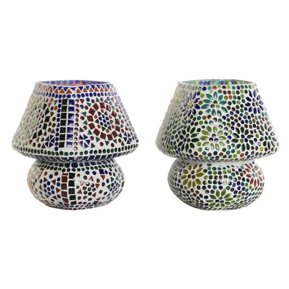 Lámpa asztali, mozaikos 19x19x22 cm 2 féle