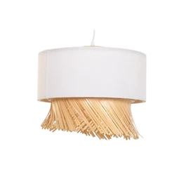 Lámpa mennyezeti, bojtos 40x40x39 cm